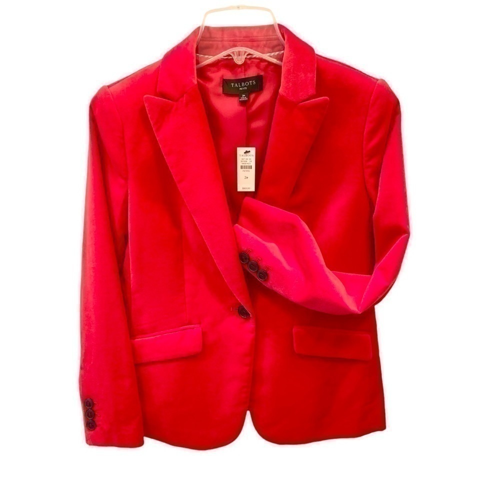 𝅺⭐️Talbots⭐️ Velvet Blazer Sz 2P